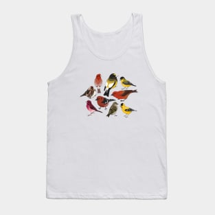 North American Finches Tank Top